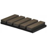 Akustický panel 270x60,5x2,1 cm, kouřový dub – Zboží Mobilmania