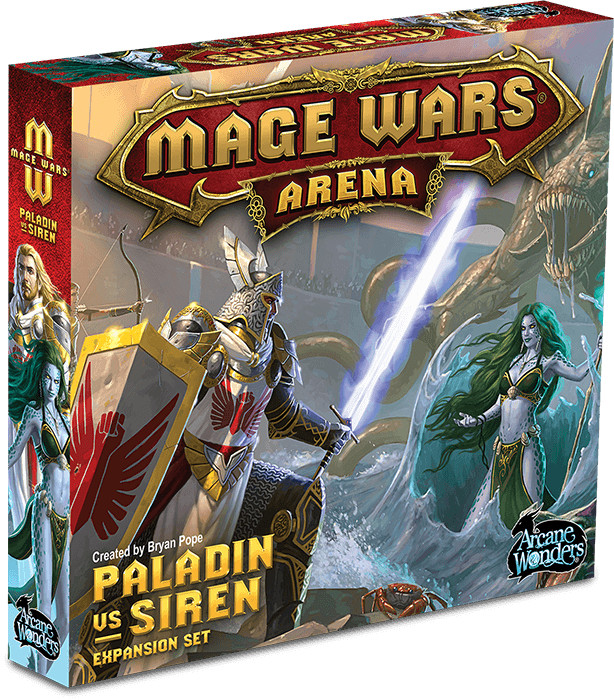 Arcane Wonders Mage Wars Arena Paladin vs Siren