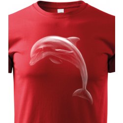 dětské tričko Delfín, červená