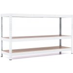 Trestles Regál RH 900 x 1400 x 300 mm 3 police bílá – Sleviste.cz
