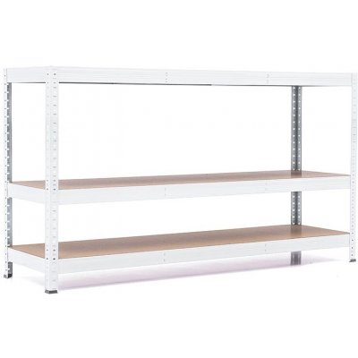 Trestles Regál RH 900 x 1400 x 300 mm 3 police bílá – Sleviste.cz