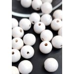 Detoa dřevěné korálky bílé 10 mm 10 ks – Zboží Dáma