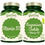 Greenfood Nutrition Magnesium Chelát + Vitamin B6 90 kapslí + Vitamin D3 60 kapslí – Hledejceny.cz