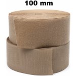 Pásek na suchý zip našívací Háček a Smyčka set béžový 100 mm x 25 bm – Zboží Mobilmania
