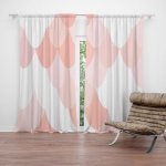 Sablio Závěs Růžové obloučky: 2ks 140x250cm – Hledejceny.cz