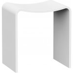 SAPHO KORAL koupelnová stolička 40x43x30cm, solid surface, bílá mat WF462 – Zbozi.Blesk.cz