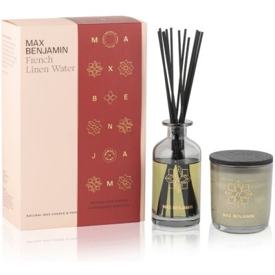 Max Benjamin svíčka + difuzér French linen water 150 ml – Sleviste.cz