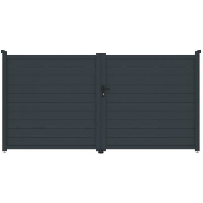 G21 Orlando 350x173 cm dvoukřídlá, antracitová – Sleviste.cz