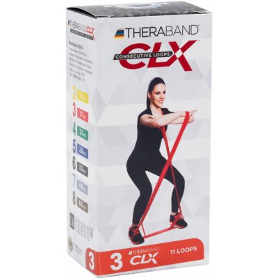 Thera-Band CLX - červený, středně silný – Zboží Mobilmania