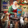 Puzzle Sunsout Santa a jeho mazlíčci 500 dílků