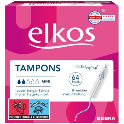 Elkos Tampony Mini s hedvábným povrchem 64 ks – Sleviste.cz