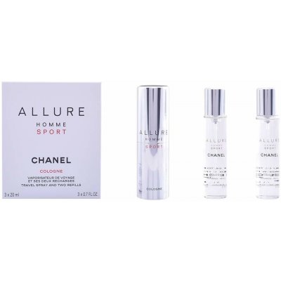 Chanel Chanel Allure Sport Cologne EDT 3 x 20 ml Twist and Spray pro muže dárková sada – Hledejceny.cz