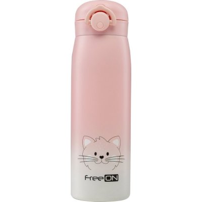 Freeon Termoska nerezová růžová 480 ml