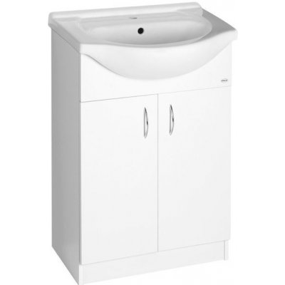 Aqualine Simplex Eco Skříňka s umyvadlem 60 x 87 cm, bílá mat SIME600 – Sleviste.cz