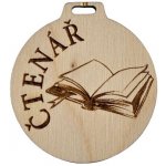 DCH Dřevěná medaile Čtenář – Zboží Dáma