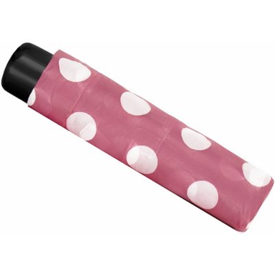 Falconetti Dots skládací mini deštník s puntíky růžový – Zboží Mobilmania