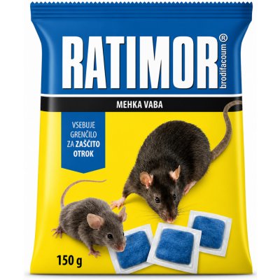 Krejsa UNICHEM RATIMOR měkká návnada Brodifacoum 150 g – Zboží Dáma