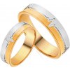 Prsteny iZlato Forever Snubní prstýnky s pulsem srdce šířka IZOB625