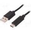 usb kabel Qoltec 50489 USB 2.0, USB 3.1, USB A vidlice, USB C vidlice, 1,5m