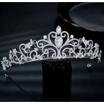 B-Top postříbřená korunka do vlasů s AAA zirkony Drahokam – Zboží Dáma