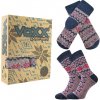 Dárkový set rukavice + ponožky Trondelag růžová/modrá