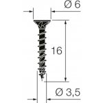 Walteco Vruty, průměr 3,5*16mm, černé, 16 ks , 60012 – Hledejceny.cz