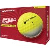 Golfový míček TaylorMade Speed Soft 2-plášťový žluté 3 ks