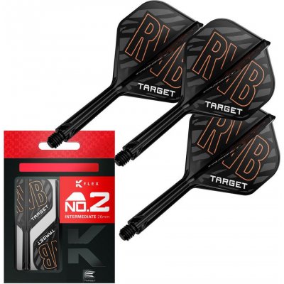 Target K-Flex Raymond van Barneveld, No2 letky a střední násadky – Zboží Mobilmania