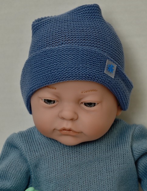 Lamagik Realistické miminko chlapeček Lucas v modré soupravě