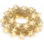 DECOLED Easy Fix LED světýlka dekorativní řetěz 10,5 m hvězdičky, teple bílá, 70 diod, čirý kabel IP20 interiér, prodlužovací – Hledejceny.cz