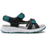 Superfit dětské sandály Criss Cross 1-000580-0000 černo zelená – Zboží Dáma