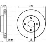 BOSCH Brzdový kotouč 0 986 478 787 – Sleviste.cz