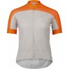 Cyklistický dres POC W's Essential Road Logo - Zink Orange/Granite Grey