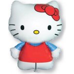 Amscan Foliový balonek Hello Kitty červené šaty 56 x 69 cm – Zboží Mobilmania