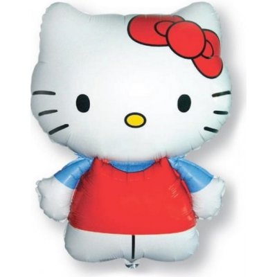 Amscan Foliový balonek Hello Kitty červené šaty 56 x 69 cm – Zboží Mobilmania