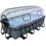 Exit Toys Frame s pískovou filtrací a kopulí 400 x 200 x 100 cm Stone Grey – Zboží Dáma