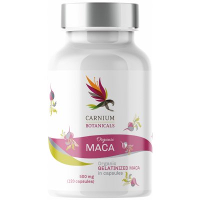 Carnium Botanicals Bio Želatinovaná Maca 120 kapslí – Hledejceny.cz