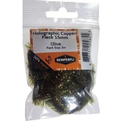 Semperfli Šenylka Copper Tinsel Fleck Large Olive 15mm – Hledejceny.cz