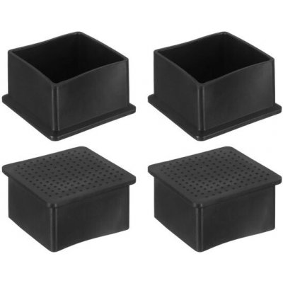 QUARKZMAN 4 kusy obdélníkových krytek nohou židlí o vnějším průměru 50x50 mm, krytky koncovek – Zboží Mobilmania