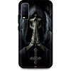 Pouzdro a kryt na mobilní telefon Pouzdro TopQ Vivo Y11s silikon Grim Reaper