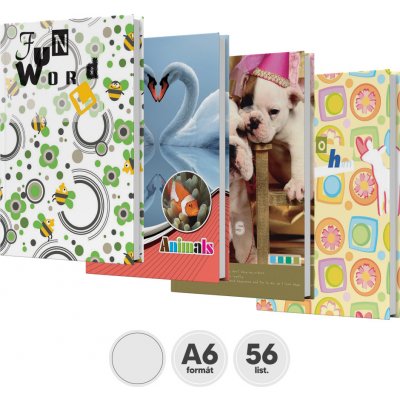 JUNIOR Památník čistý A6 56 listů 90g – Zboží Dáma