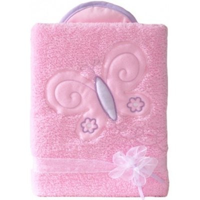 Mamo Tato Oboustranná chlupáčková dečka s vyšívkou Motýlek růžová Růžová – Sleviste.cz