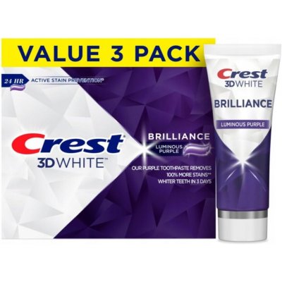 Crest 3D White Brilliance fialová 130 g – Hledejceny.cz