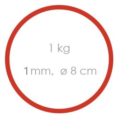WIMEX s.r.o. Gumičky - průměr 8 cm, 1 mm, červené 1 kg – Hledejceny.cz