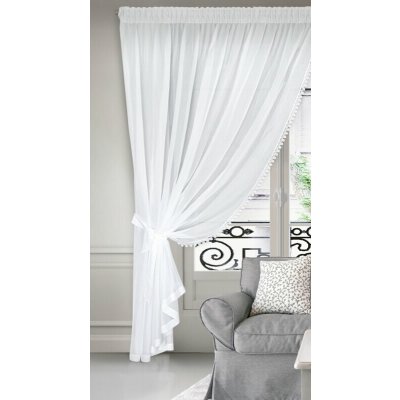 HOTOVÁ ZÁCLONA DEK 360X250 CM BÍLA – Hledejceny.cz