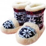 Ovčí Věci Tv bačkory Norské vysoké tmavě modré – Zboží Dáma