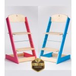 Lucas Wood Style rostoucí židle ALFA III set 2 ks modrá + růžová – Zboží Mobilmania