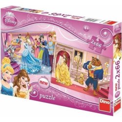 Dino 385030 Disney princezny 2v1 2 x 66 dílků