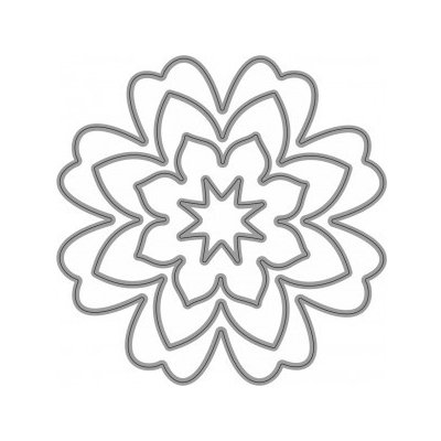 Wiler Vyřezávací šablona Kytka 5 ks – Zboží Dáma