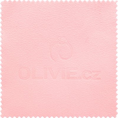 Olivie Růžová čistící utěrka hadřík na stříbro 3737 1 ks